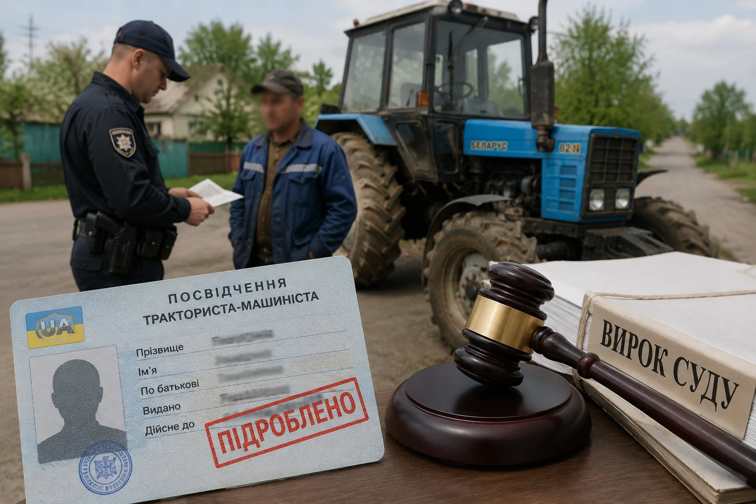 Експертиза обійшлася дорожче за покарання – вирок полтавському підприємцю на тракторі